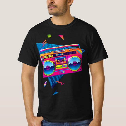 80's Boom Box T-shirt (Voorkant)