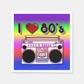 80's Boombox Party Servetten (Voorkant)
