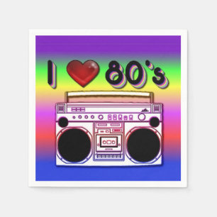 80's Boombox Party Servetten