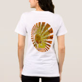 80s BoomBox - Sinaasappel - Gepersonaliseerd Tri-Blend Shirt (Achterkant)