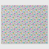 80s Bright Checkered: geometrisch. Cadeaupapier (Vlak)