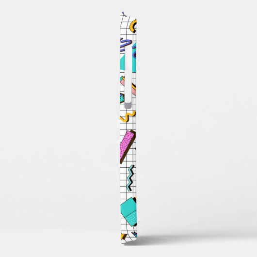 80s Bright Checkered: geometrisch. Case-Mate iPhone Case (Achterkant / Links)