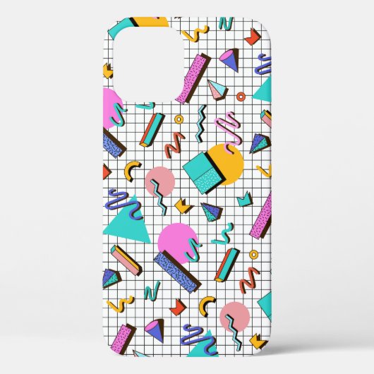 80s Bright Checkered: geometrisch. Case-Mate iPhone Case (Achterkant)