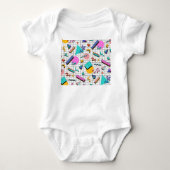 80s Bright Checkered: geometrisch. Romper (Voorkant)