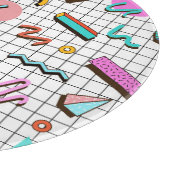 80s Bright Checkered:  geometrisch. Snijplank (Hoek)