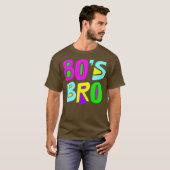 80s Bro 80s Kostuum T-shirt (Voorkant volledig)
