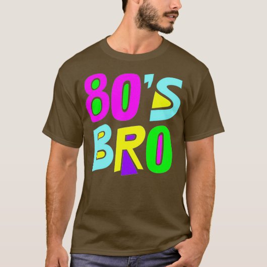 80s Bro 80s Kostuum T-shirt (Voorkant)