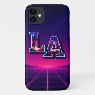 80s California stijl neon LA typografie kunst Case-Mate iPhone Case