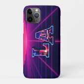 80s California stijl Neon LA typografie kunst Case-Mate iPhone Case (Achterkant)