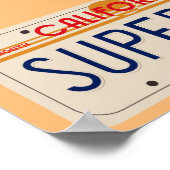 80's California SUPER UP Kenteken Poster (Hoek)