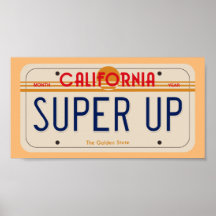 80's California SUPER UP Kenteken