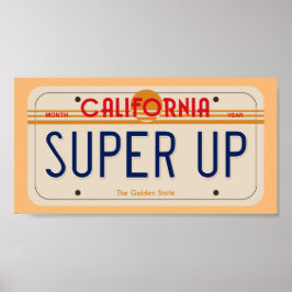 80's California SUPER UP Kenteken Poster