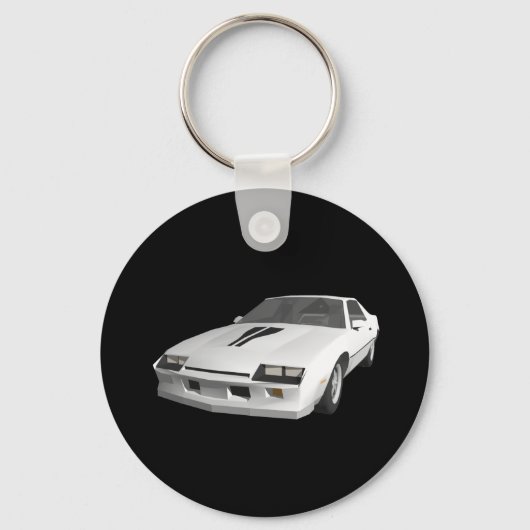 80s Camaro sportwagen: 3D-model: sleutelhanger (Voorkant)
