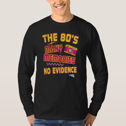 80s Camera Memories Retro  Nostalgie T-shirt (Voorkant)