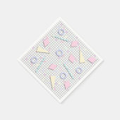 80s Candy Pastel Geo Print Servetten (Hoek)