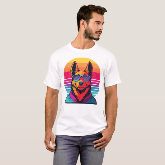80s Canine Coolness T-shirt (Voorkant volledig)