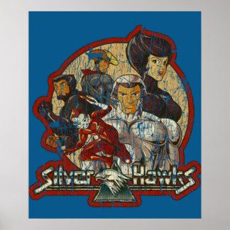 80s Cartoon Classic SilverHawks De Gang Poster