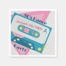80s cassette retro  papier servet