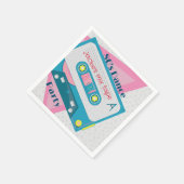 80s cassette retro  papier servet (Hoek)