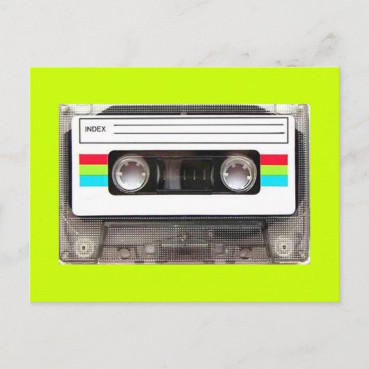 80s cassettebandje briefkaart (Voorkant)