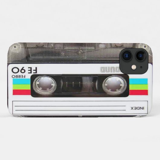 80s Cassettebandje Case-Mate iPhone Case (Achterkant (horizontaal))