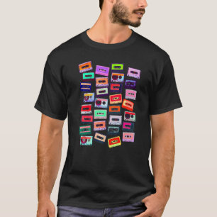 80s Cassettebandje Music Dj T-shirt