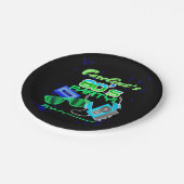 80s Cassettebandje Partij Papieren Bordje (Gekanteld)