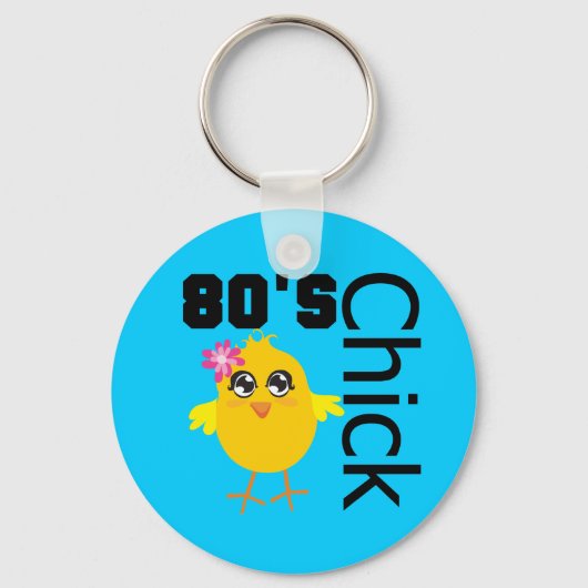 80's chick sleutelhanger (Voorkant)