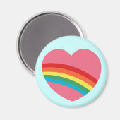 80s Chunky Rainbow Heart Magnet (Voorkant / Achterkant)