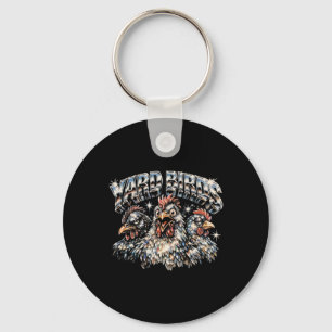 80s Ckyard Kippenliefhebber Heavy-metal Rockmuziek Sleutelhanger