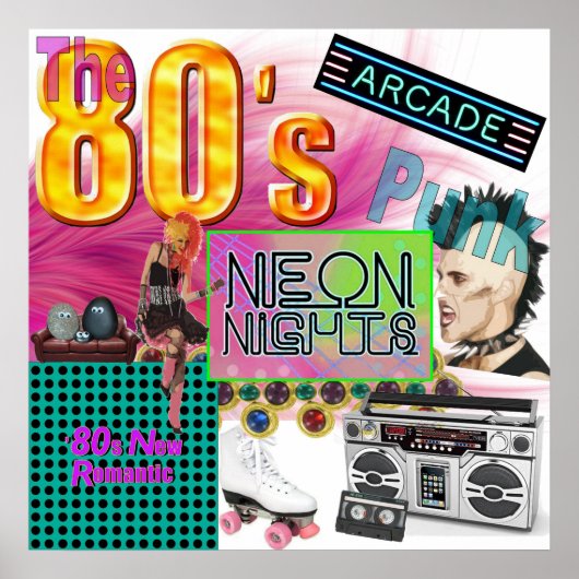 80s Collage Poster (Voorkant)