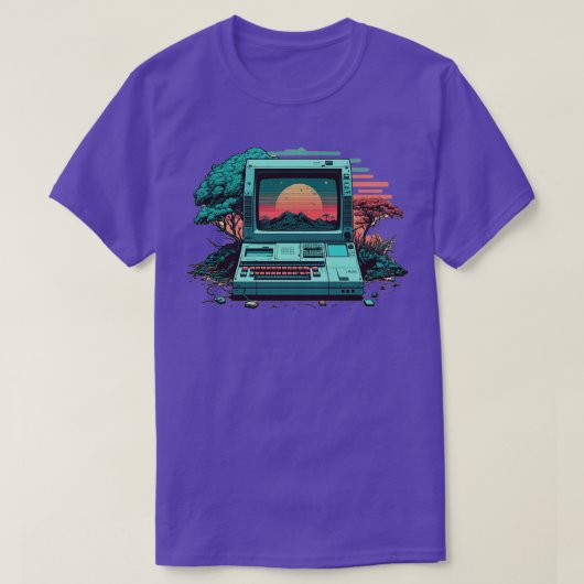 80s-computer t-shirt (Design voorkant)