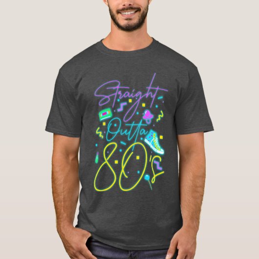 80S Cool Neon Sign cadeau T-shirt (Voorkant)