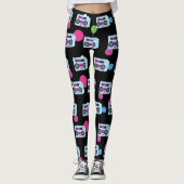 80s Costume Halloween Leggings (Voorkant)