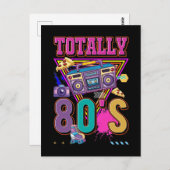 80s Costume Party Retro Disco Colorful 1980s Briefkaart (Voorkant / Achterkant)