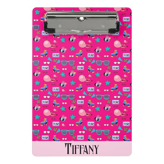 80s Costume Vibrant pink Retro culture pop Mini Klembord (Voorkant)