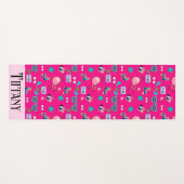 80s Costume Vibrant pink Retro culture pop Yogamat (Voorkant (horizontaal))