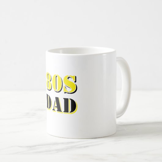 80s DAD koffie mok (Voorkant rechts)