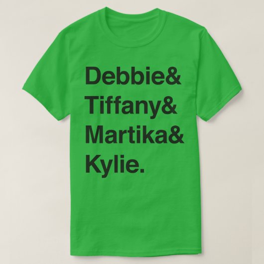 80s Dames Tiener Pop Pantheon (Dark) Classic T-shirt (Design voorkant)