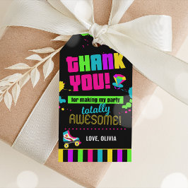 80s Dank u Labels, 80s Favor Tags Cadeaulabel