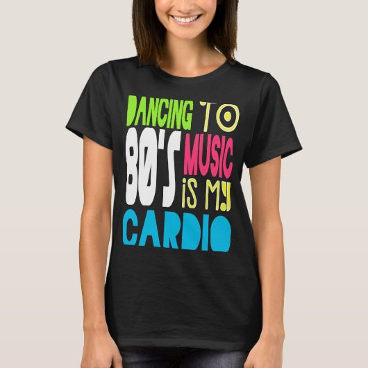 80s Dansende Workout 1980s Love Retro Acht the T-shirt (Voorkant)