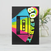 80s de Achtergrond van de Partij Kaart (Staand voorkant)