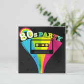 80s de Achtergrond van de Partij Kaart (Staand voorkant)