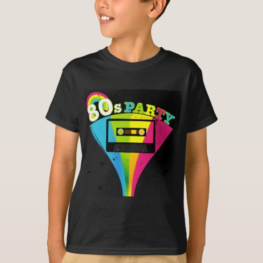 80s de Achtergrond van de Partij T-shirt (Voorkant)