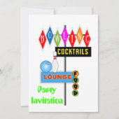 80s de partijuitnodiging de partij van de 80s het  kaart (Voorkant)