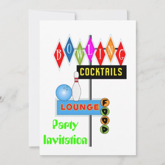 80s de partijuitnodiging de partij van de 80s het  kaart (Voorkant)