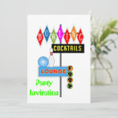 80s de partijuitnodiging de partij van de 80s het  kaart (Staand voorkant)