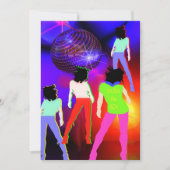 80s de uitnodiging van de partij 80s disco fluores (Voorkant)
