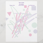 80s design tachtig  splash medley art briefhoofd sjabloon (Voorkant)