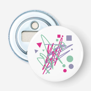 80s design tachtig splash medley art button flesopener